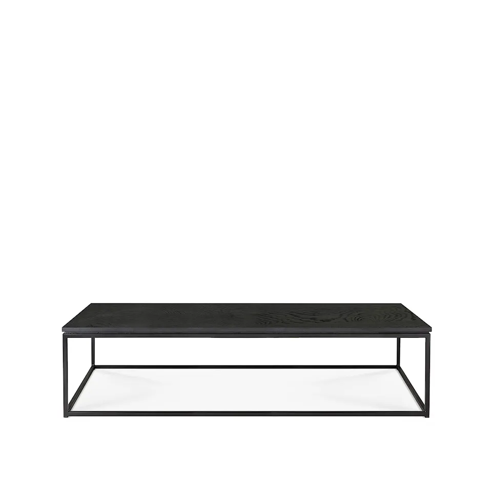 Oak Thin Coffee Table - Black