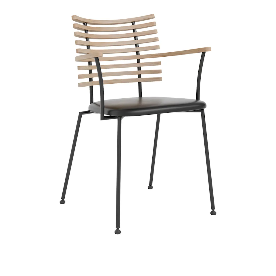 Tiger Armchair - Black Powder Coated Legs