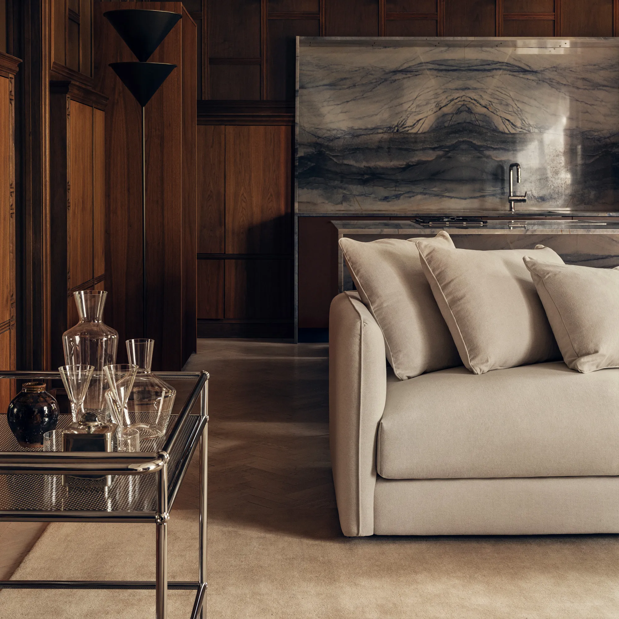 Pavarotti 3-Seater with Ottoman