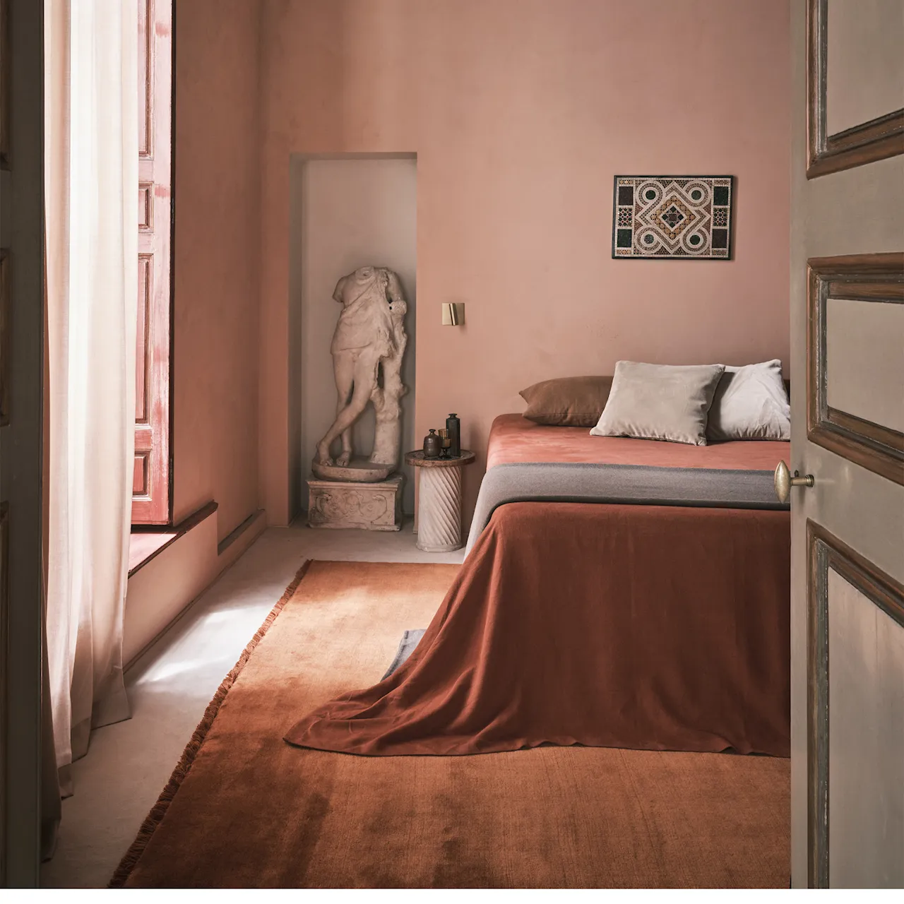 Mohair Rust ullteppe