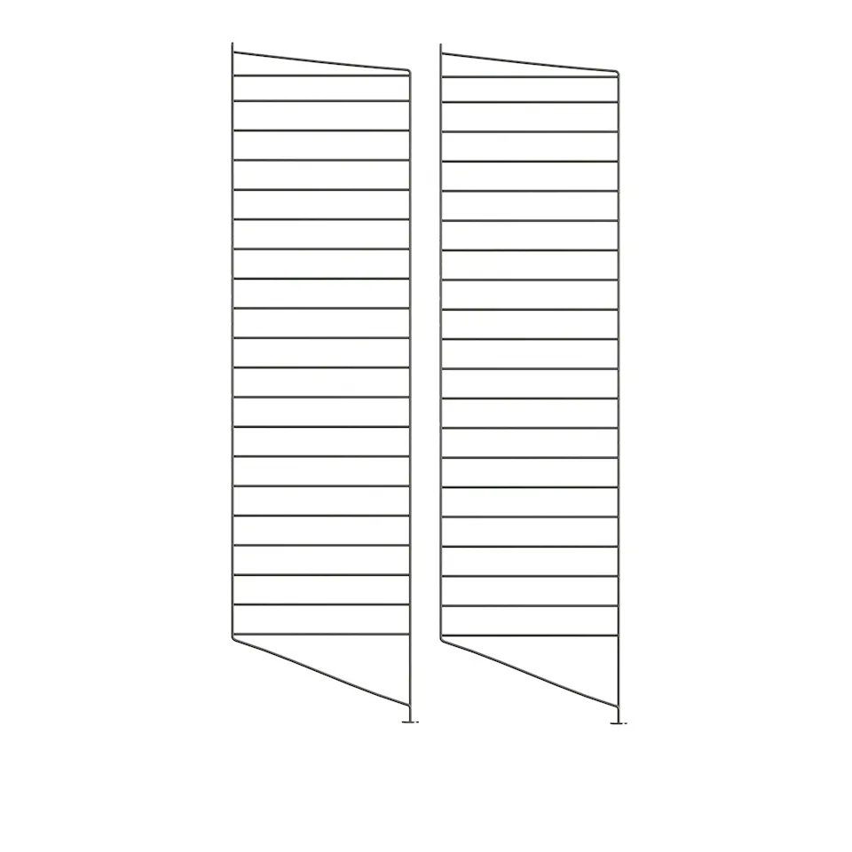 Gulvgavl 115x30cm 2-pack mørkegrå