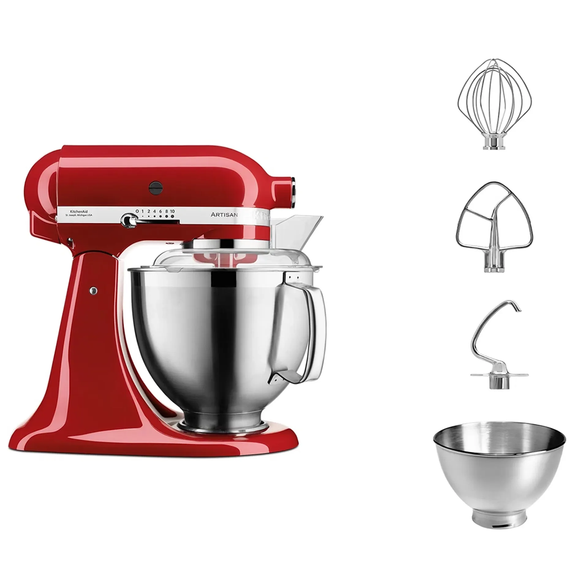 Artisan Premium 5KSM185PSEER Stand Mixer Empire Red - KitchenAid - NO GA