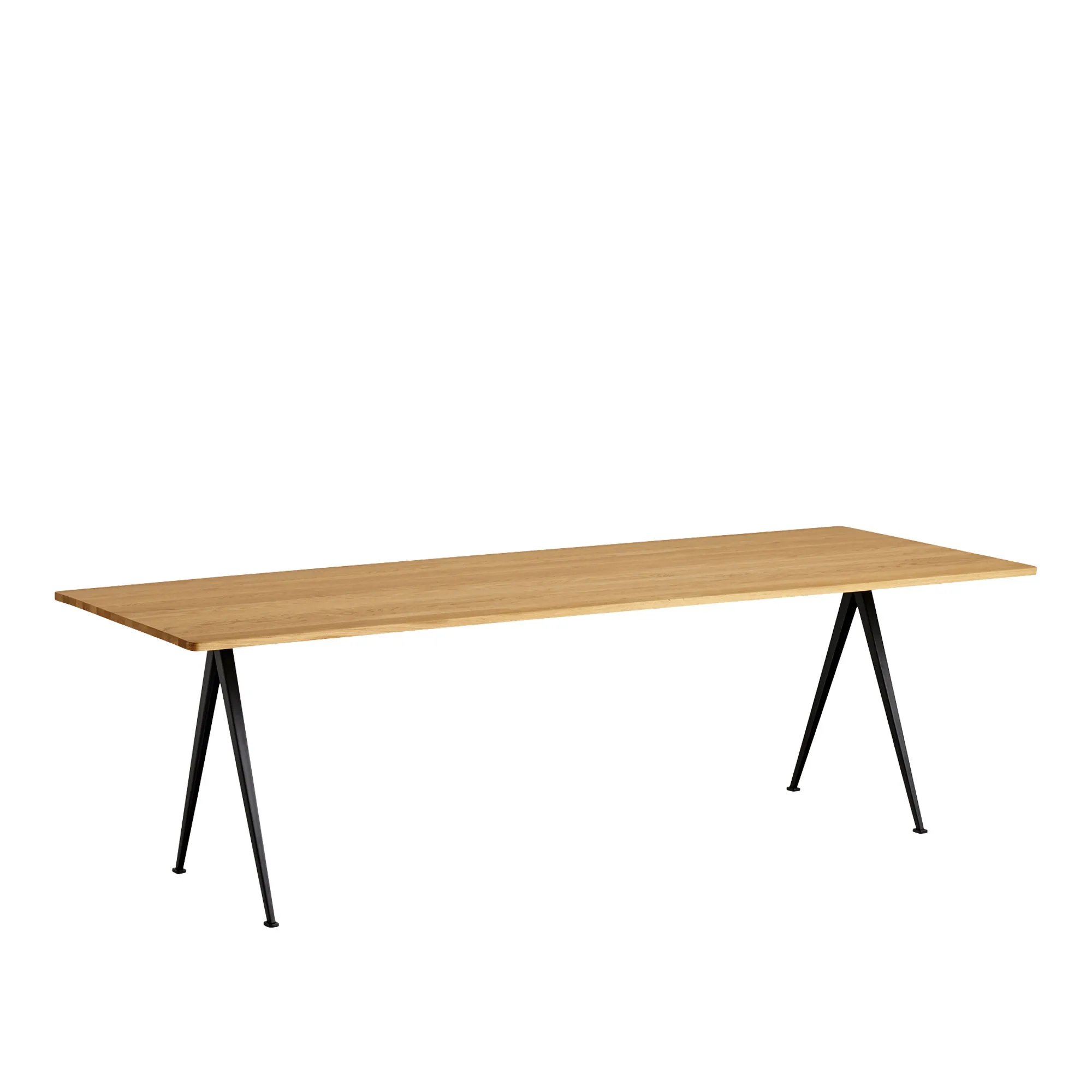 Pyramid 02 table 85x250 cm black powder coated steel - 1