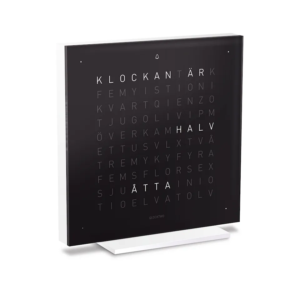 Qlocktwo Touch Pure Acrylic - Black Ice Tea