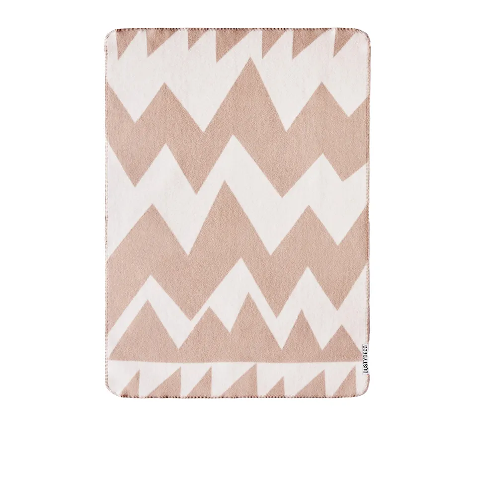 Zig Zag Throw Nautral Beige