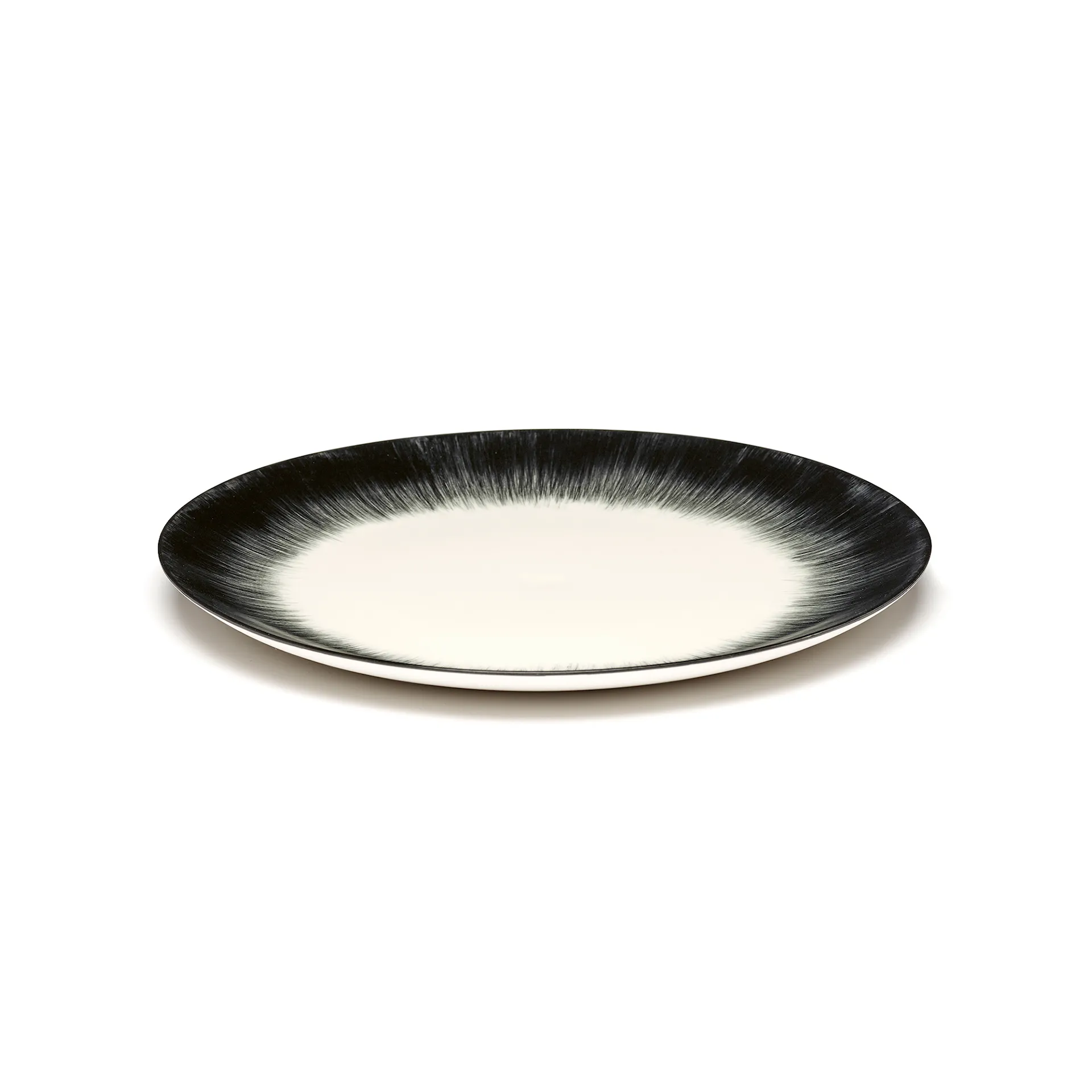 Plate Dé White/Black Var 5 - Serax - Ann Demeulemeester - NO GA