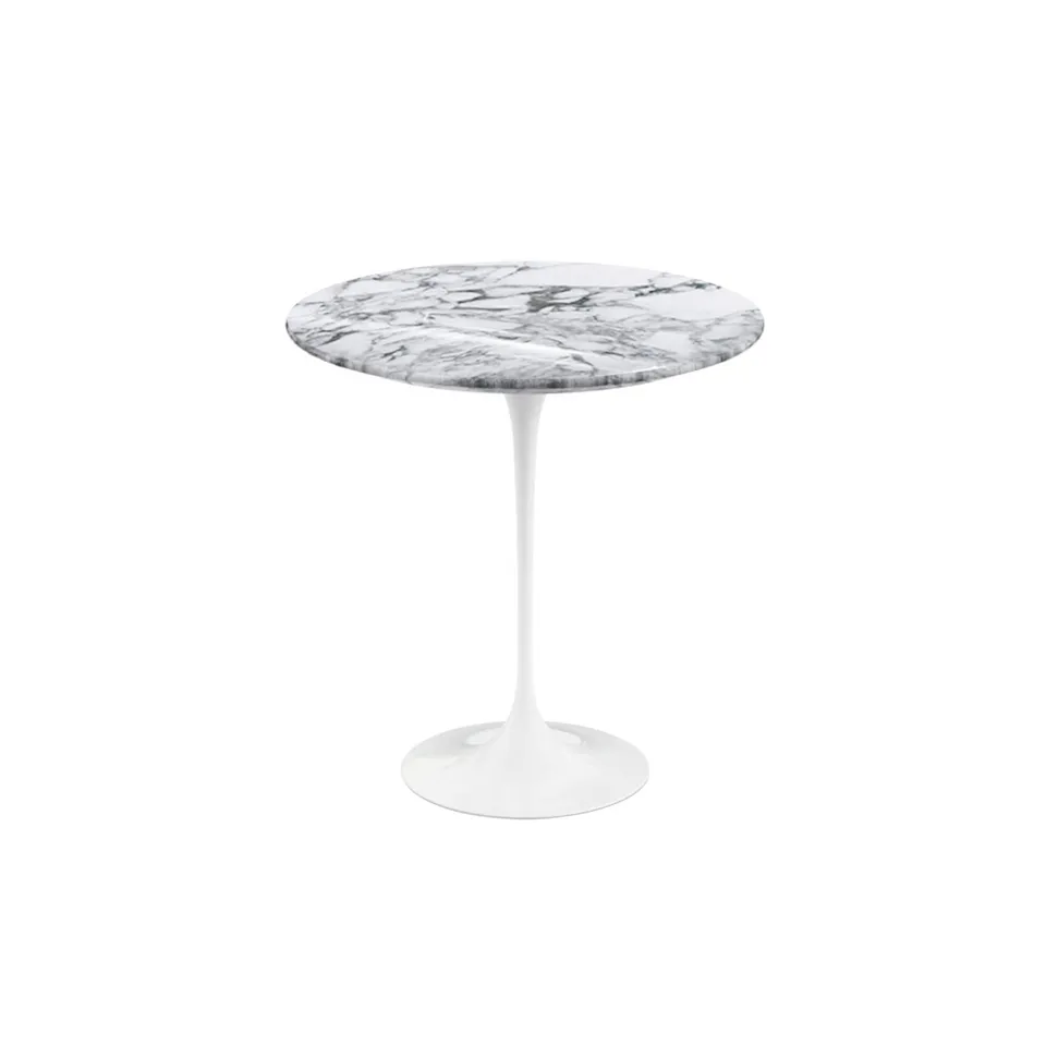 Saarinen Round sidebord Ø 51 cm White