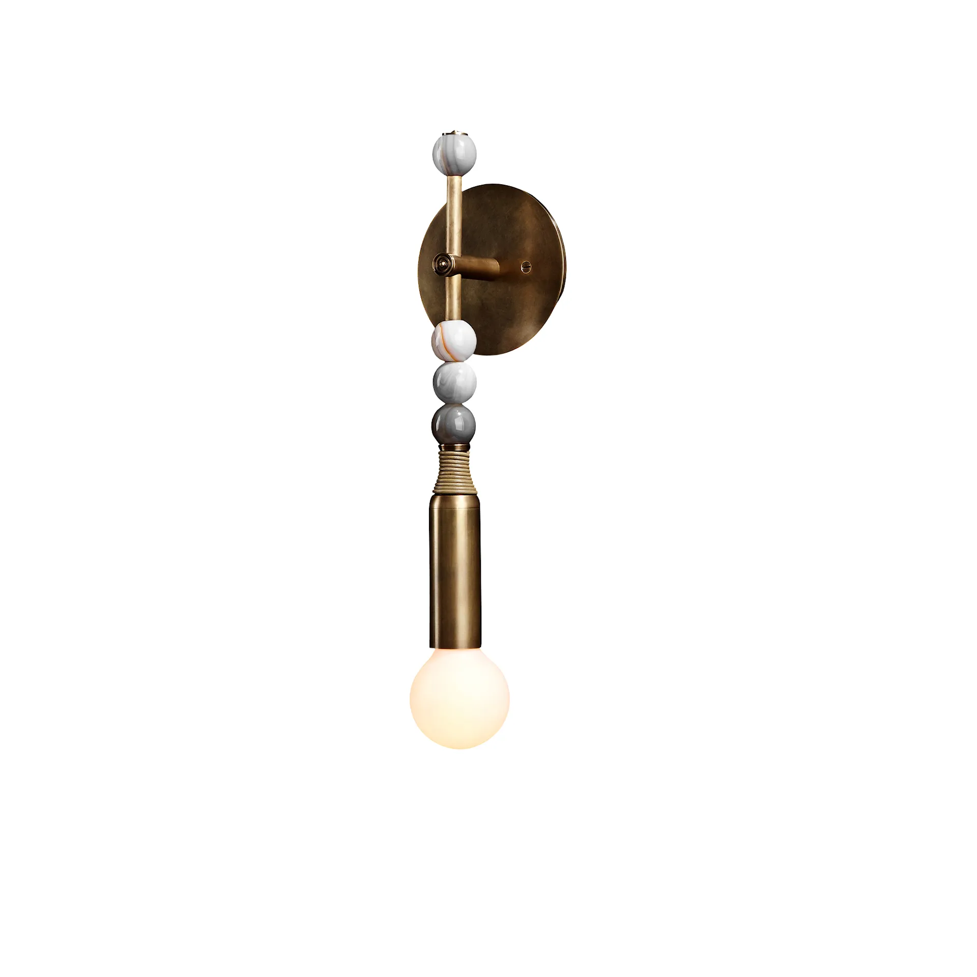 Talisman : 1 Sconce - Aged Brass - Apparatus - NO GA