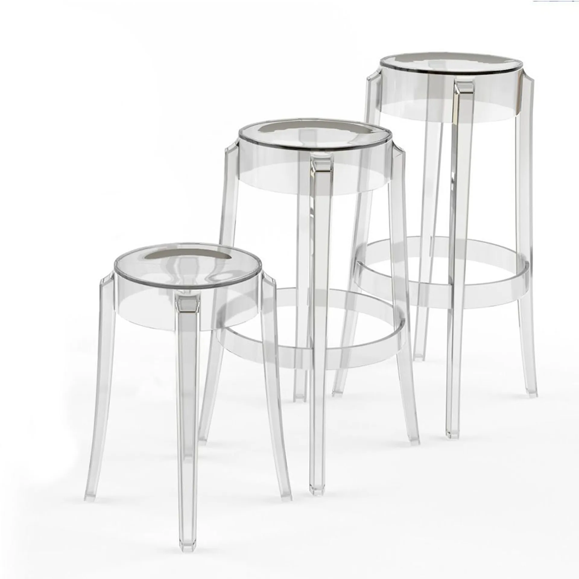 Charles Ghost Stool - Kartell - Philippe Starck - NO GA