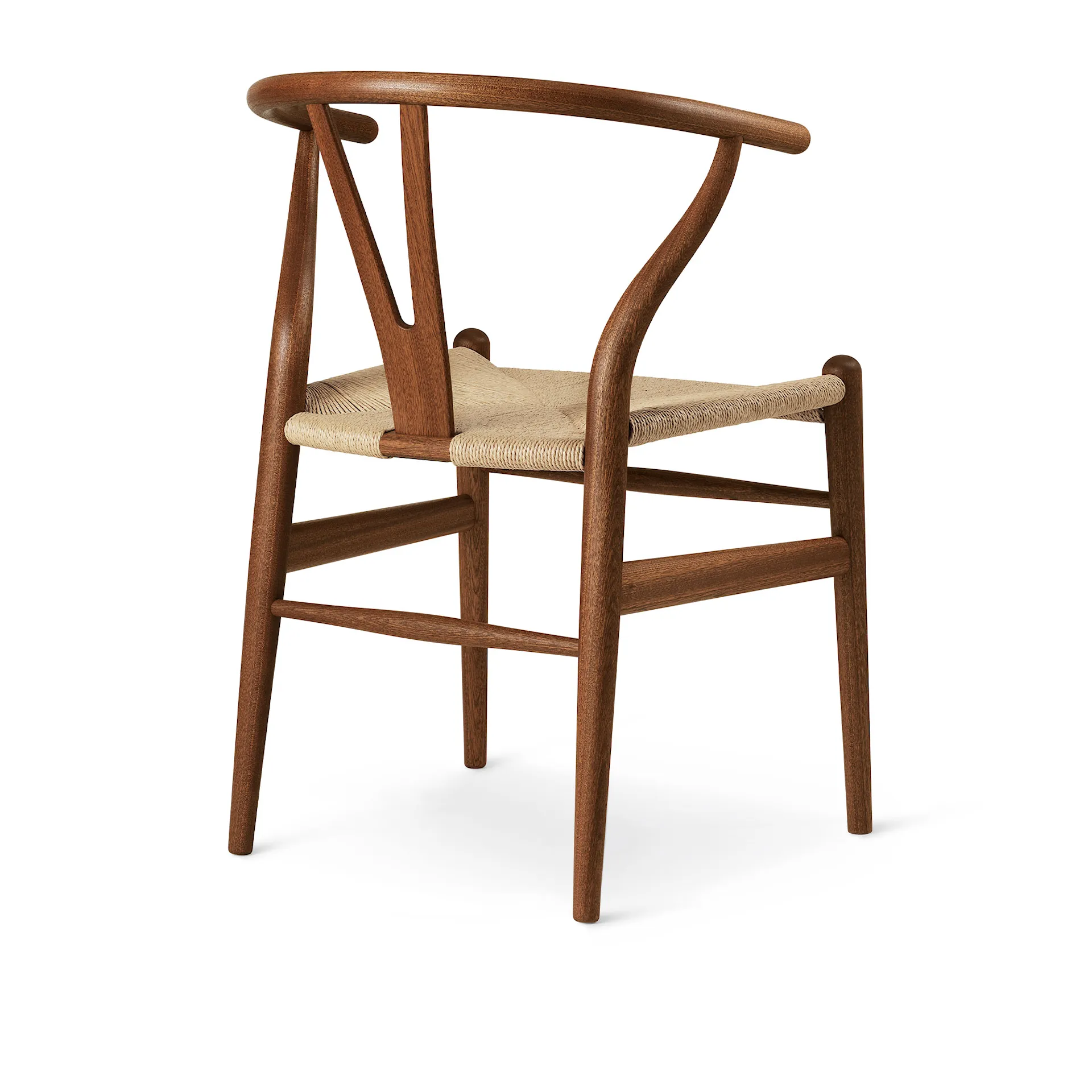 CH24 Y-stol - mahogny/naturlig flettet papirsnor - Carl Hansen - Hans J. Wegner - NO GA