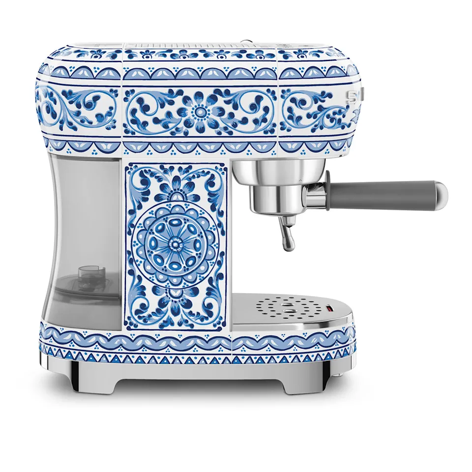 Dolce & Gabbana Espresso Manual Coffee Machine Blue