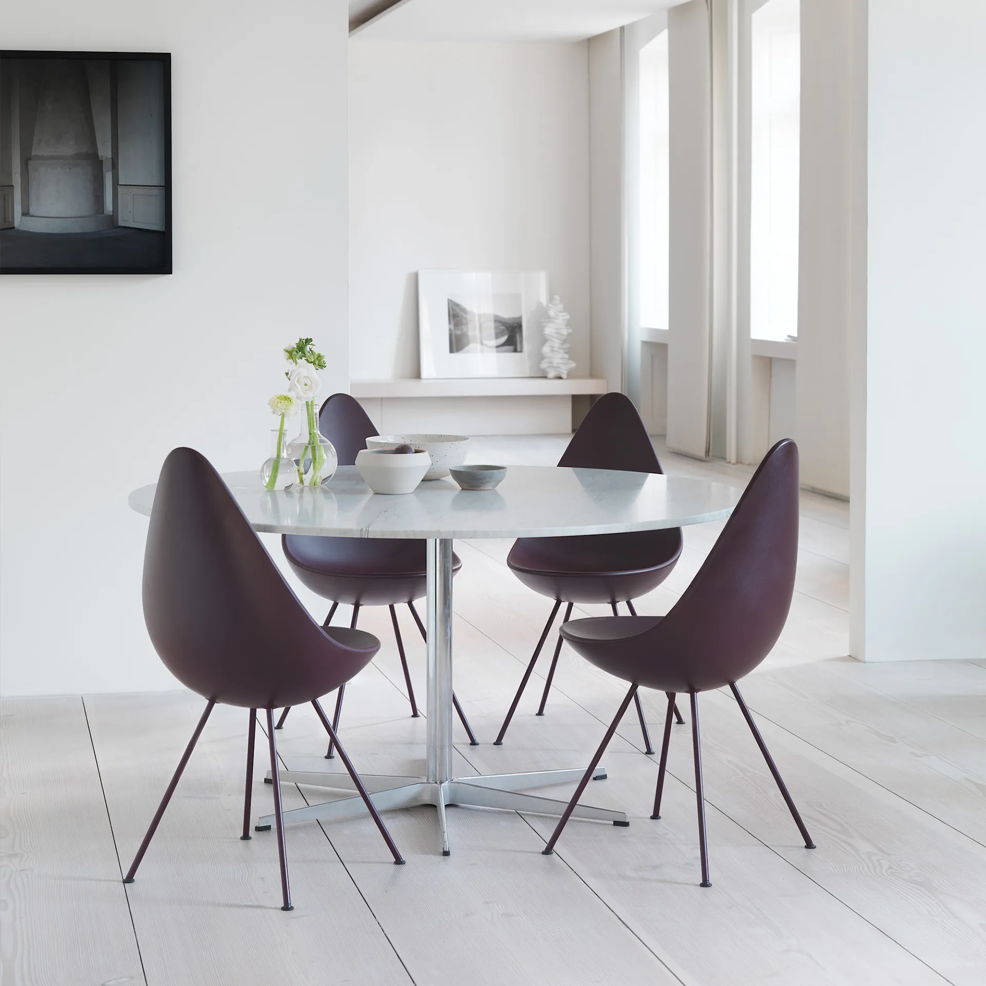 3110 Droppen stol fulltrukket - Fritz Hansen - Arne Jacobsen - NO GA