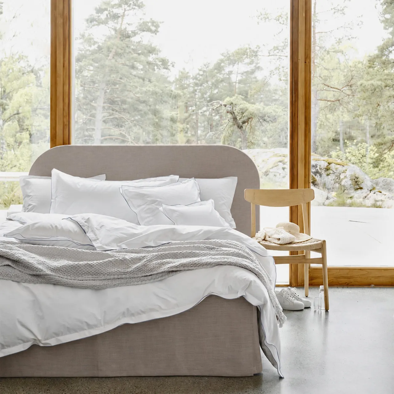 Bianca Linen Nature sengegavl