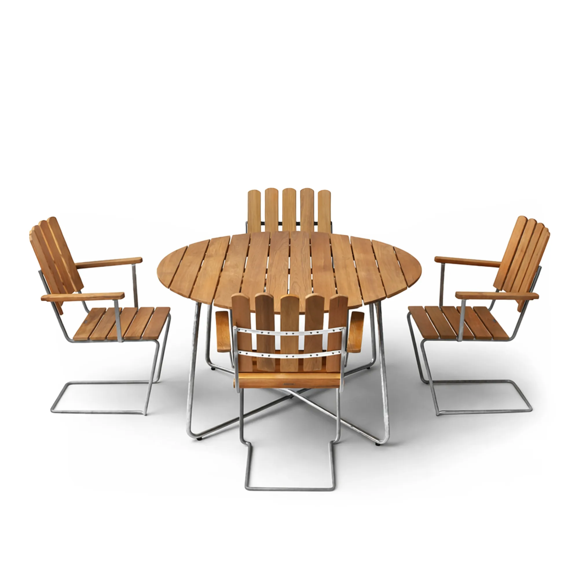 Klassikerserien - 9A Table & 4 stk A2 Lenestoler Oljet eik - 1