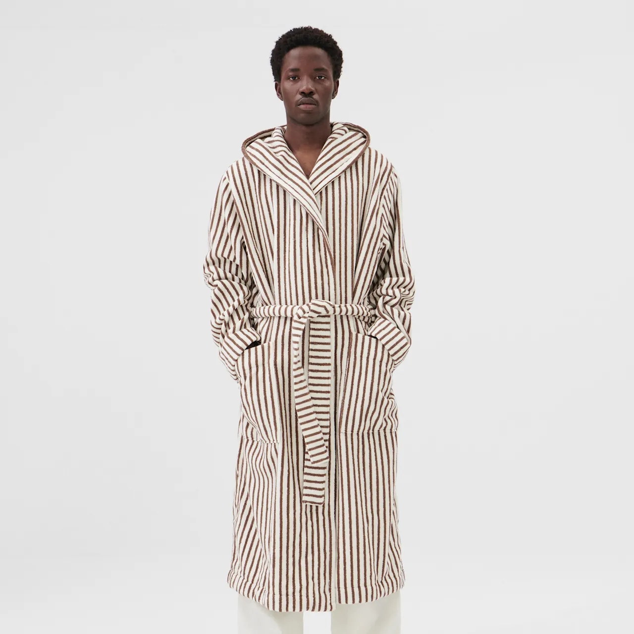 Hooded Bathrobe Kodiak Stripes