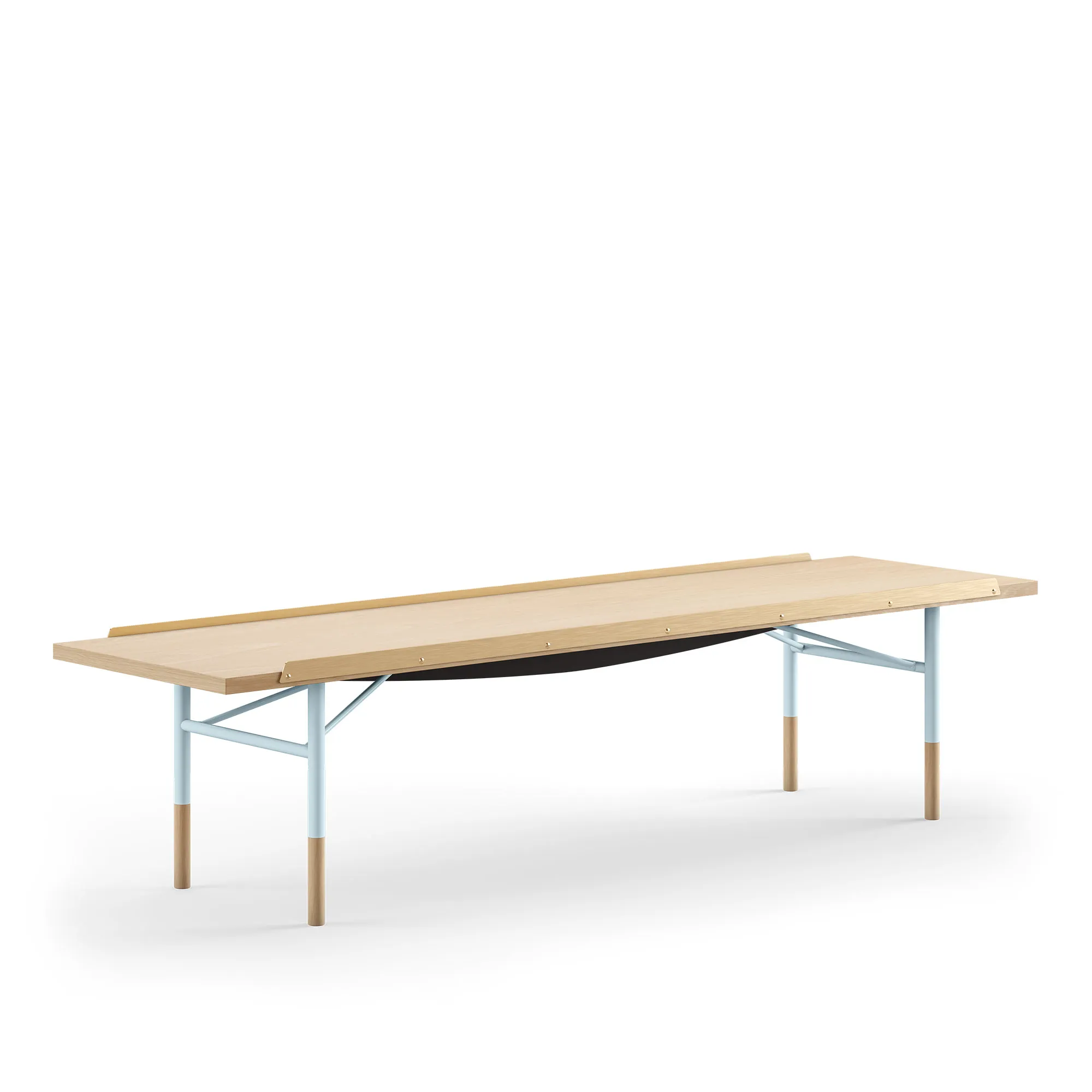 Table Bench Medium med mässingskanter - 1