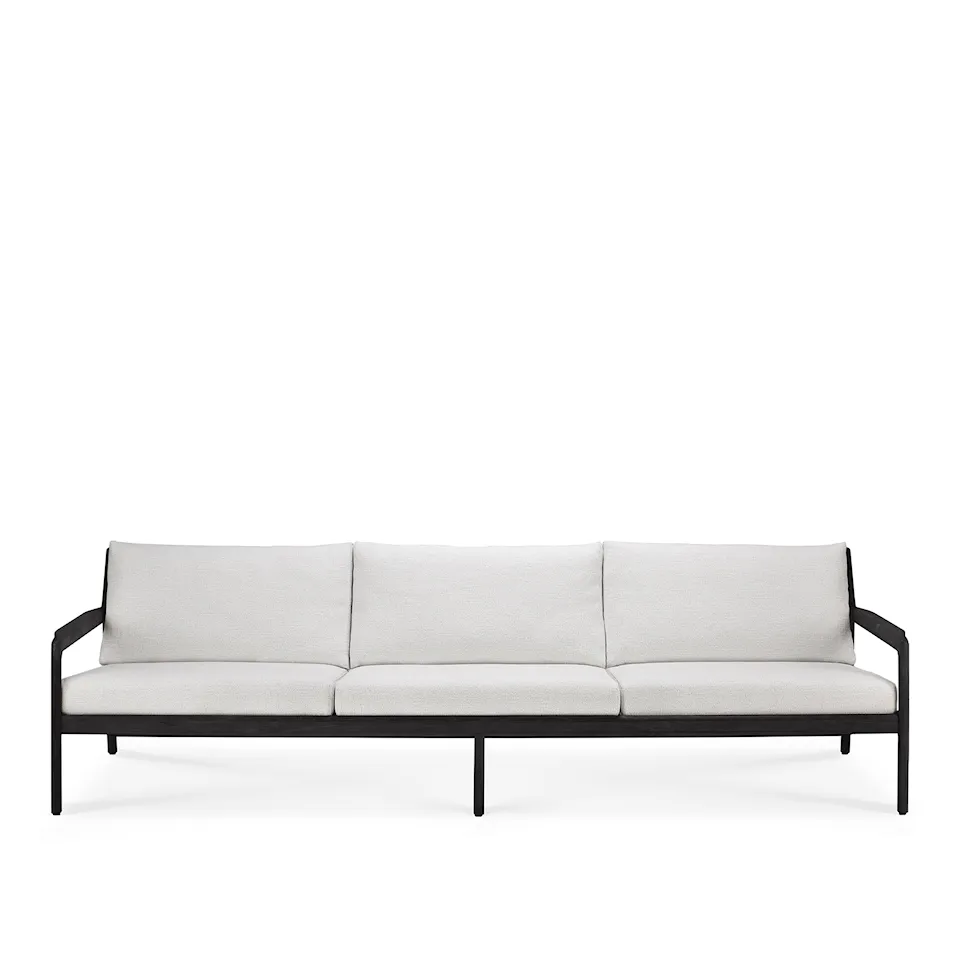 Jack Outdoor Sofa 3-seater Black Teak