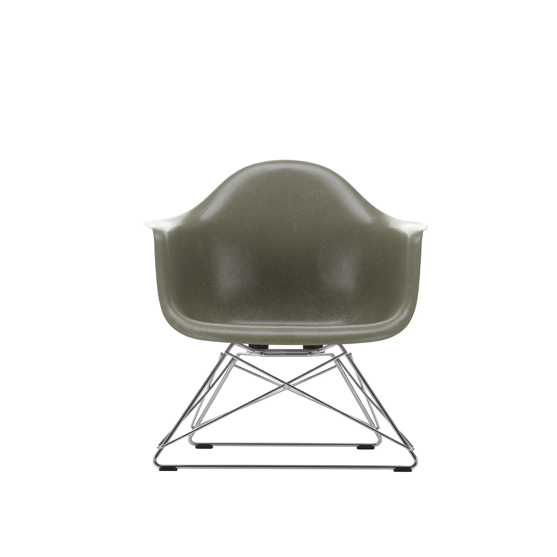 Eames Fiberglass Armchair LAR lenestol White - Vitra - Charles & Ray Eames - NO GA