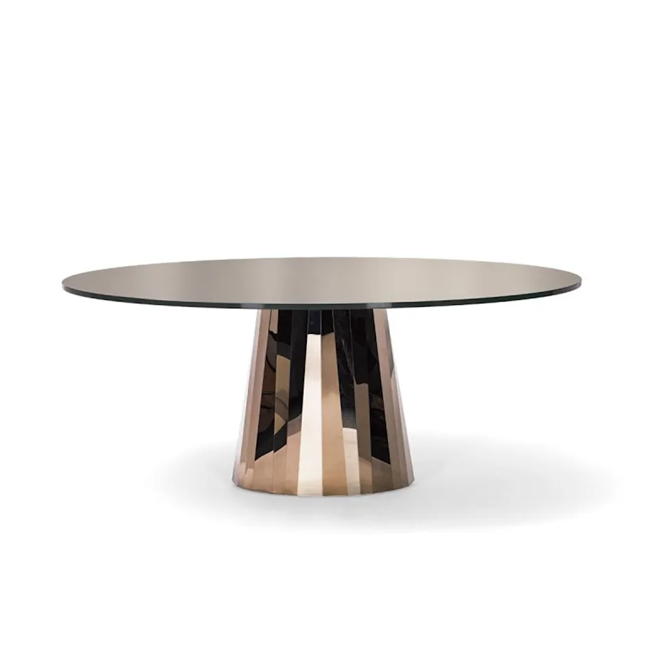 Pli Table, Hellackad skiva, Pyritbrons