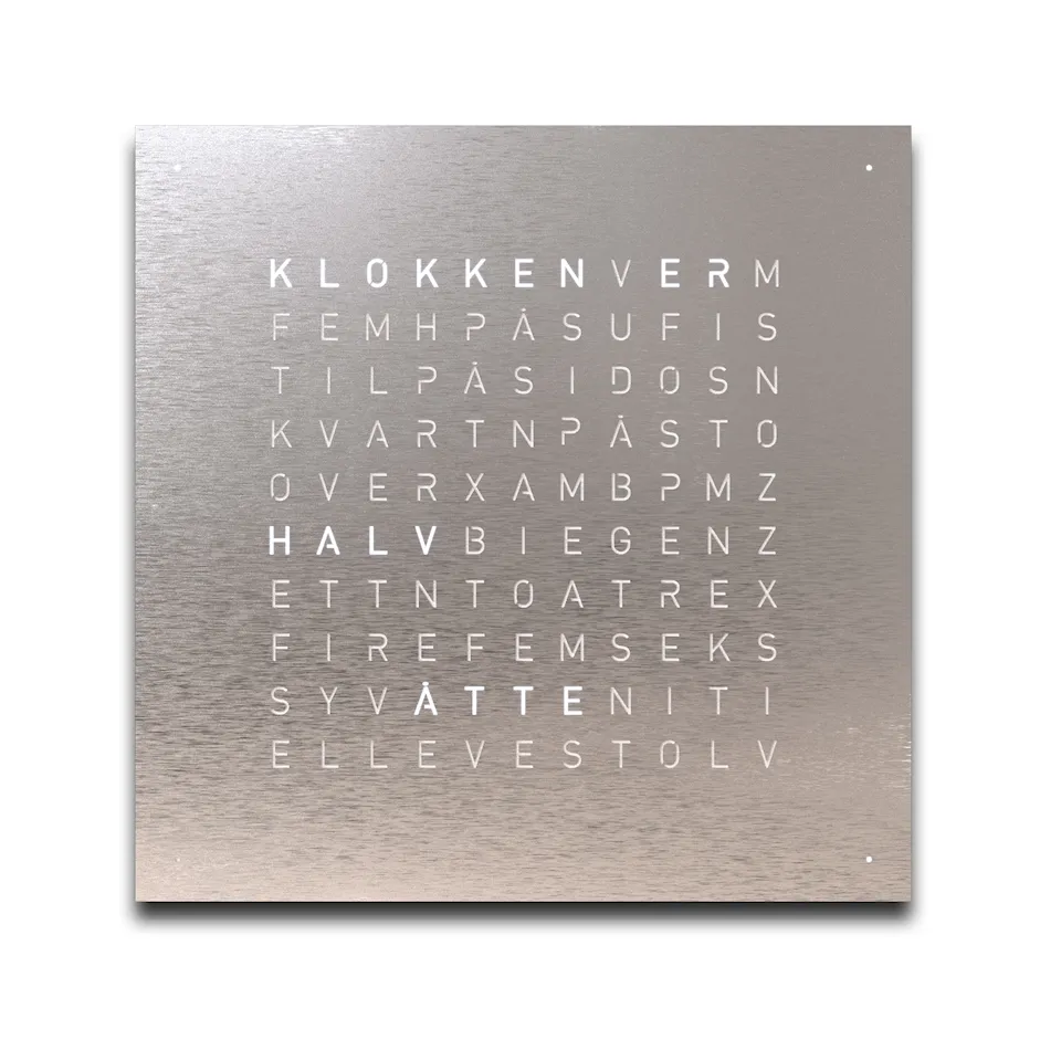 Qlocktwo Earth 45 Creator's Edition – Stainless Steel
