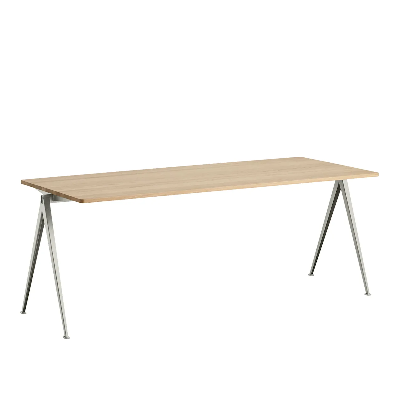 Pyramid Table 01 - Black Base - Oiled Oak - 140x75 cm