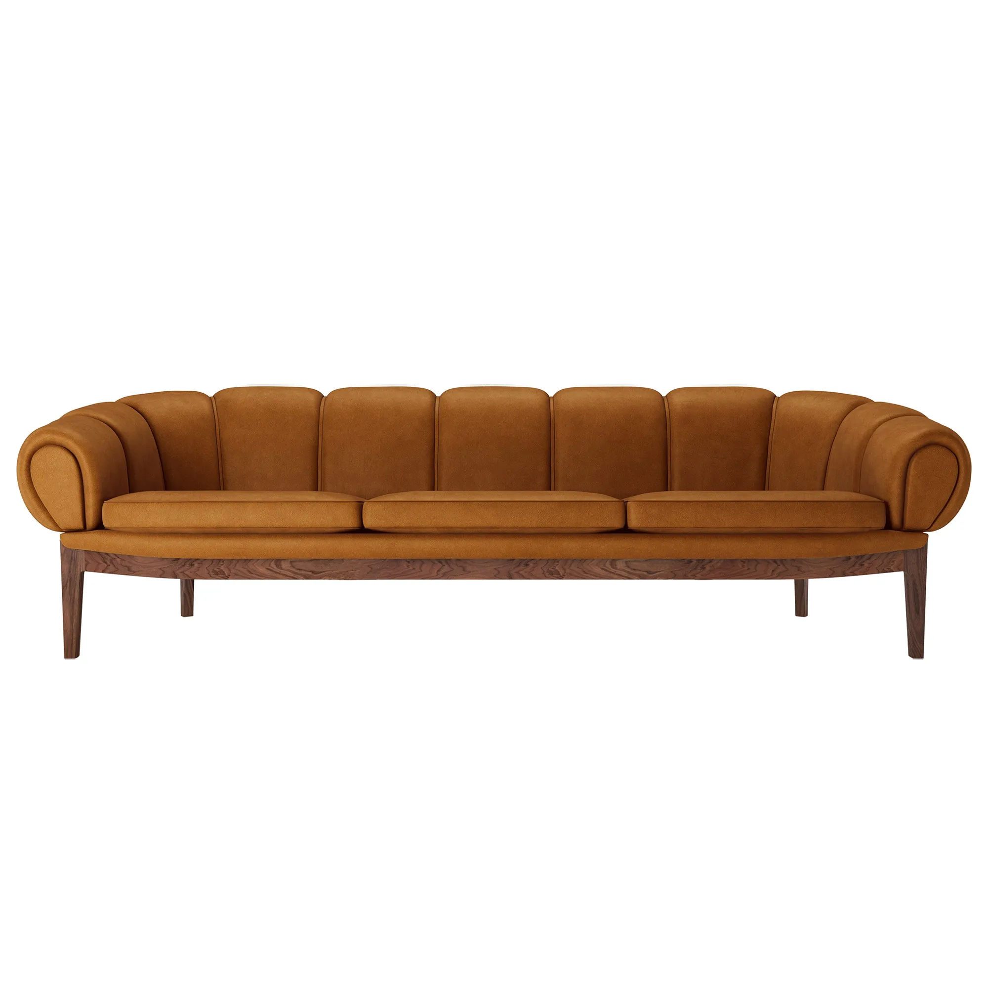 Croissant 3-seters sofa valnøtt - 2