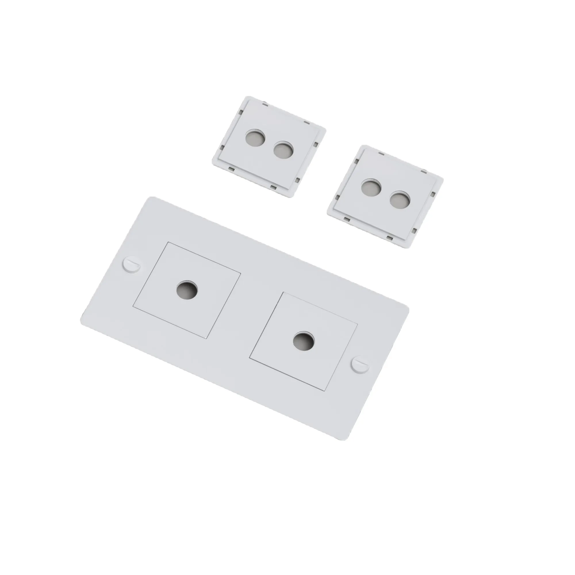 2G Wall Plate Horizontal With Infills - 1