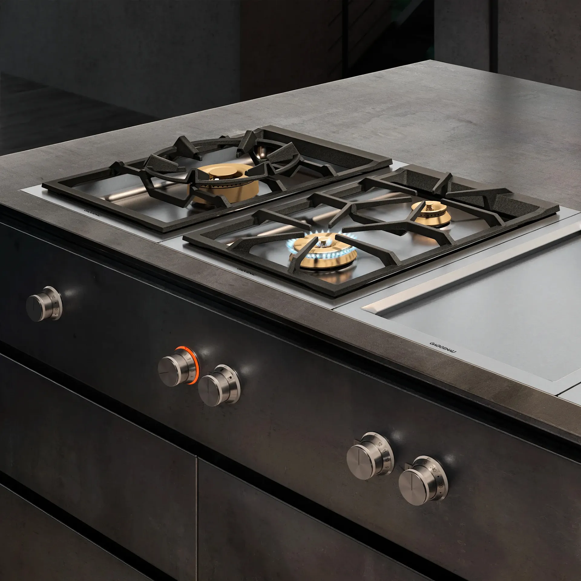 Serie 400 vario gassplate 38 cm - Gaggenau - NO GA