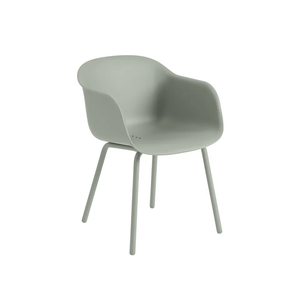 Fiber side chair outdoor dusty green