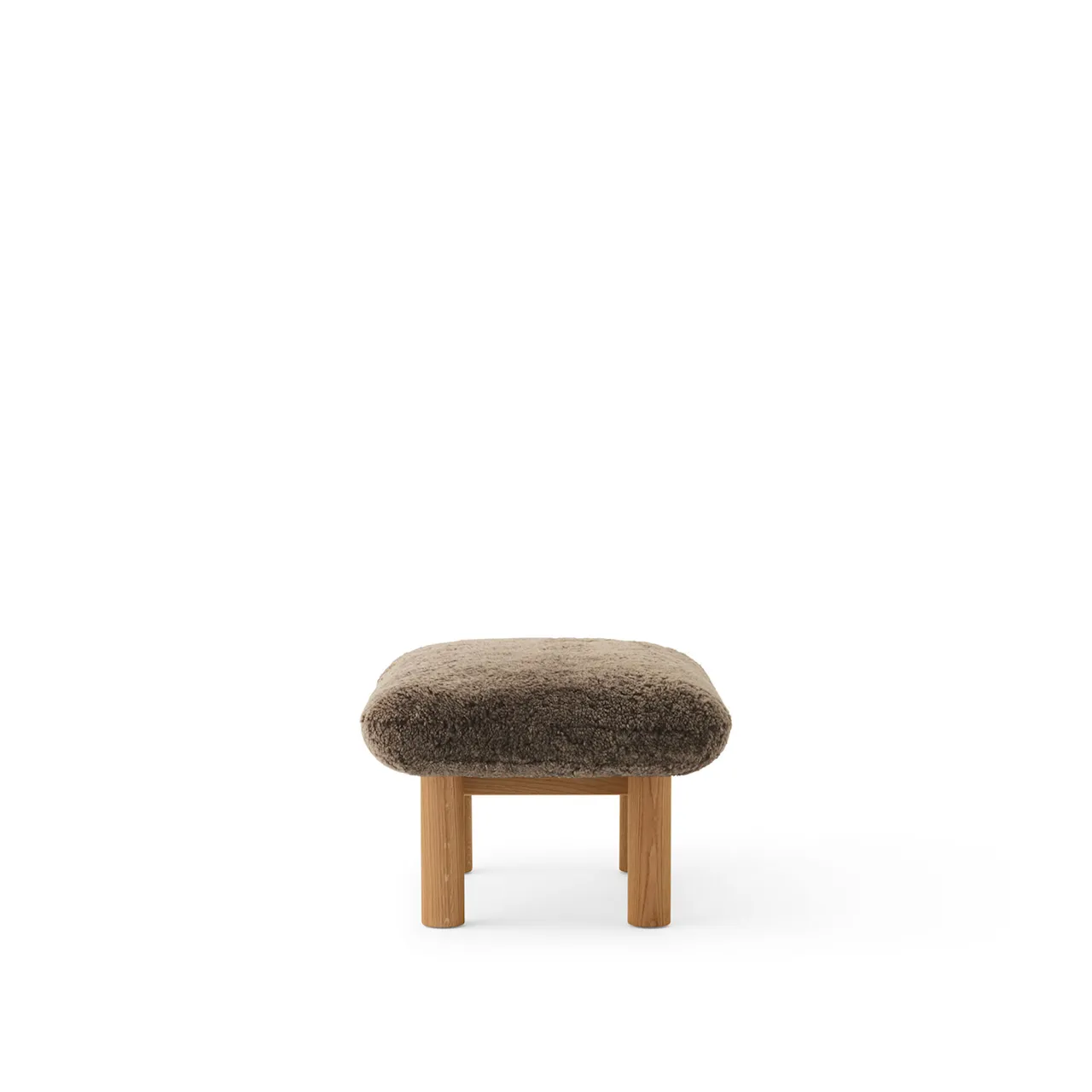 Brasilia Ottoman - Walnut