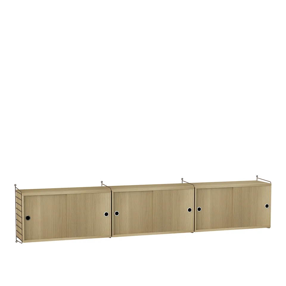 Stue hyllesystem D eik/brun