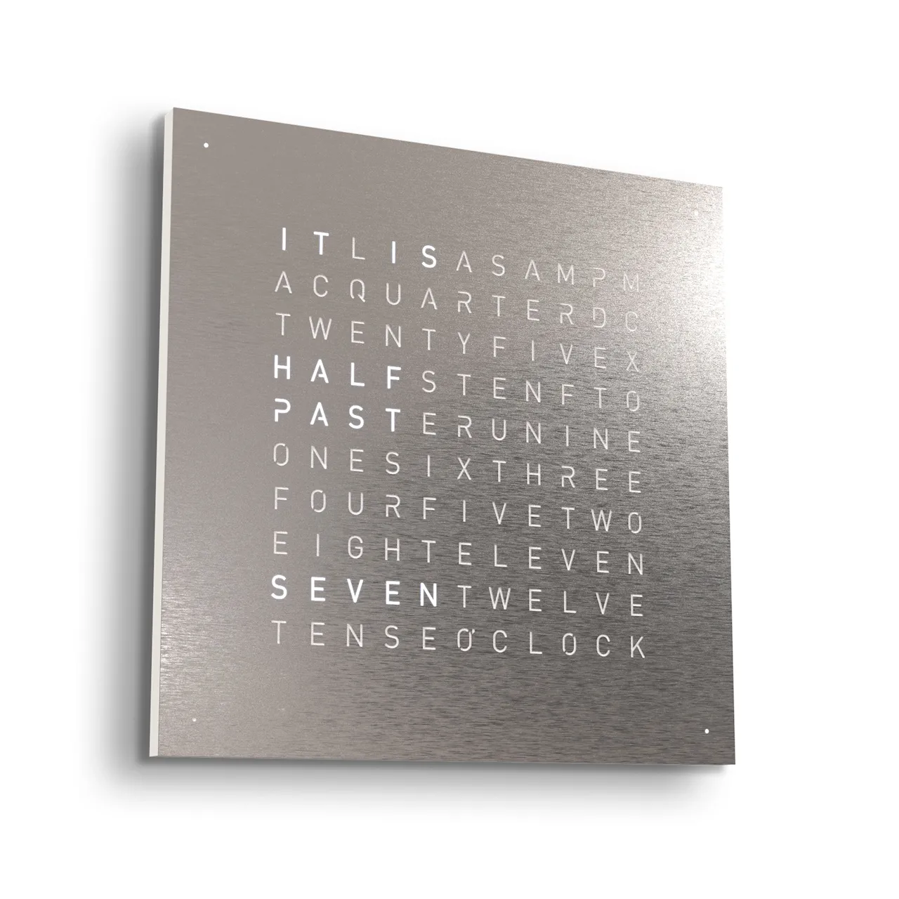 Qlocktwo Earth 45 Creator's Edition – Stainless Steel