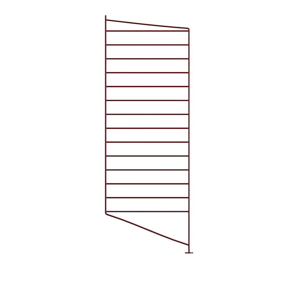 Gulvgavl 85 x 30 cm 1-pakning mørkerød