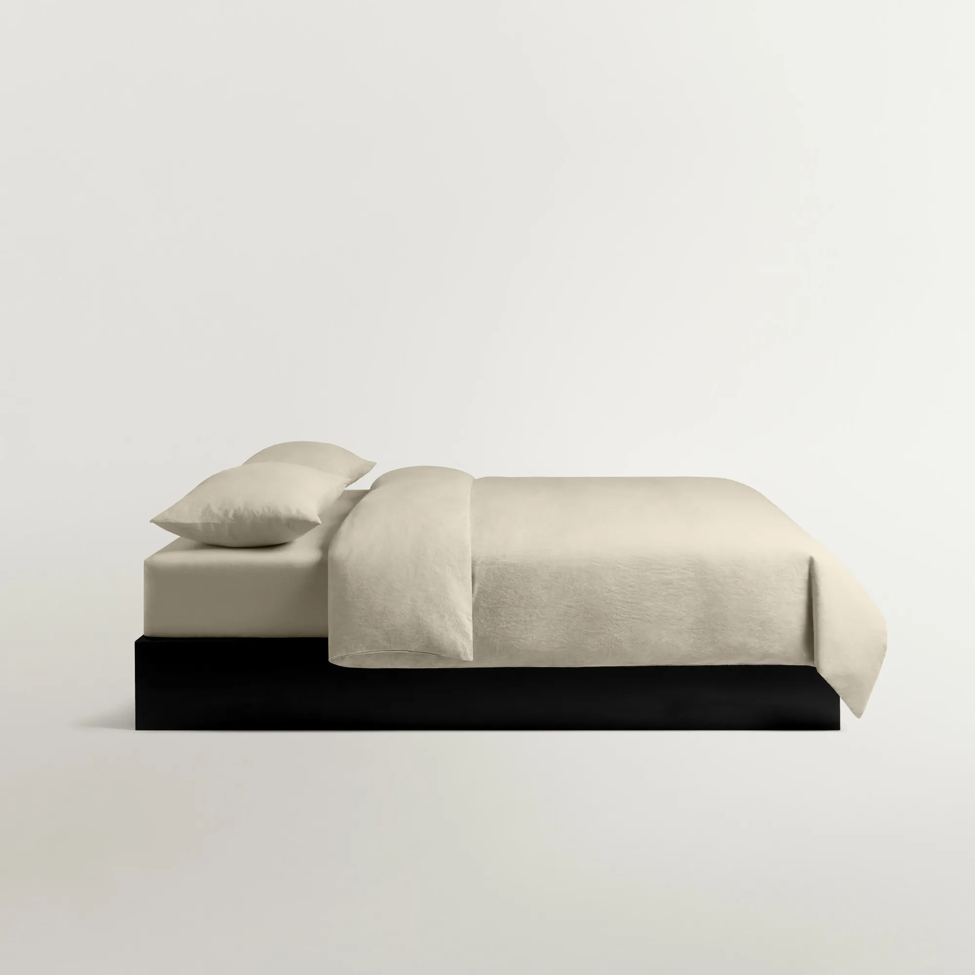 Linen Blend Pale Sand dynetrekk - 7