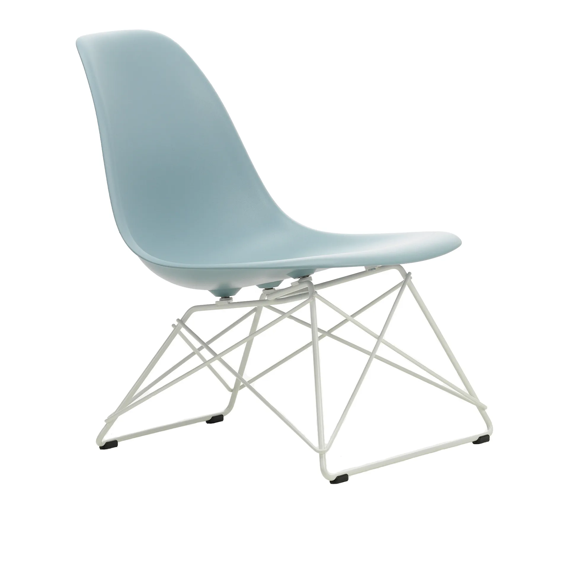 Eames RE Plastic Side Chair LSR stol Hvit - Vitra - Charles & Ray Eames - NO GA