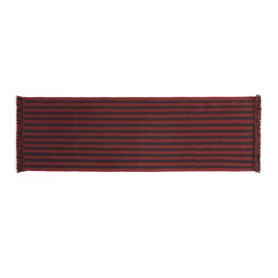 Stripes and Stripes Wool Mat Cherry