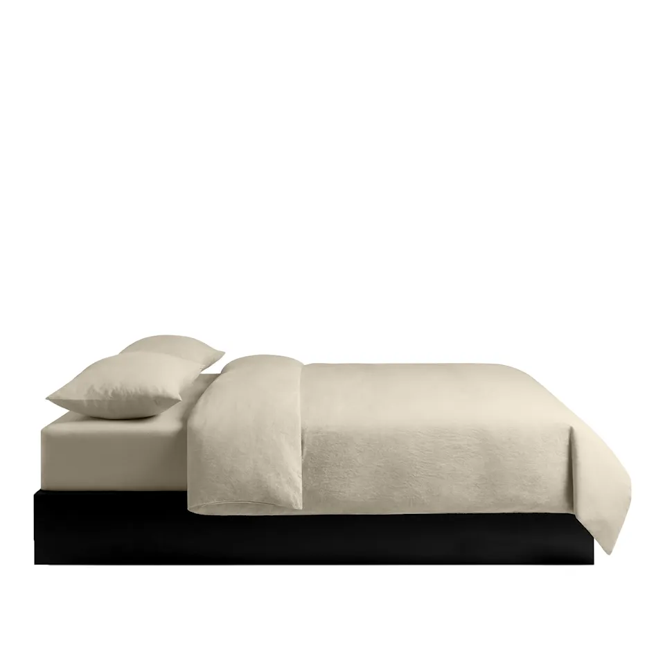 Linen Blend Pale Sand sengesett