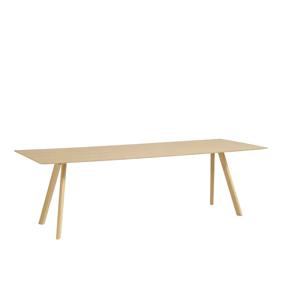 CPH30 2.0 Table Lacquered Oak Frame L250 X W90 X H74  Lacquered Oak Veneer Tabletop Lacquered Edge