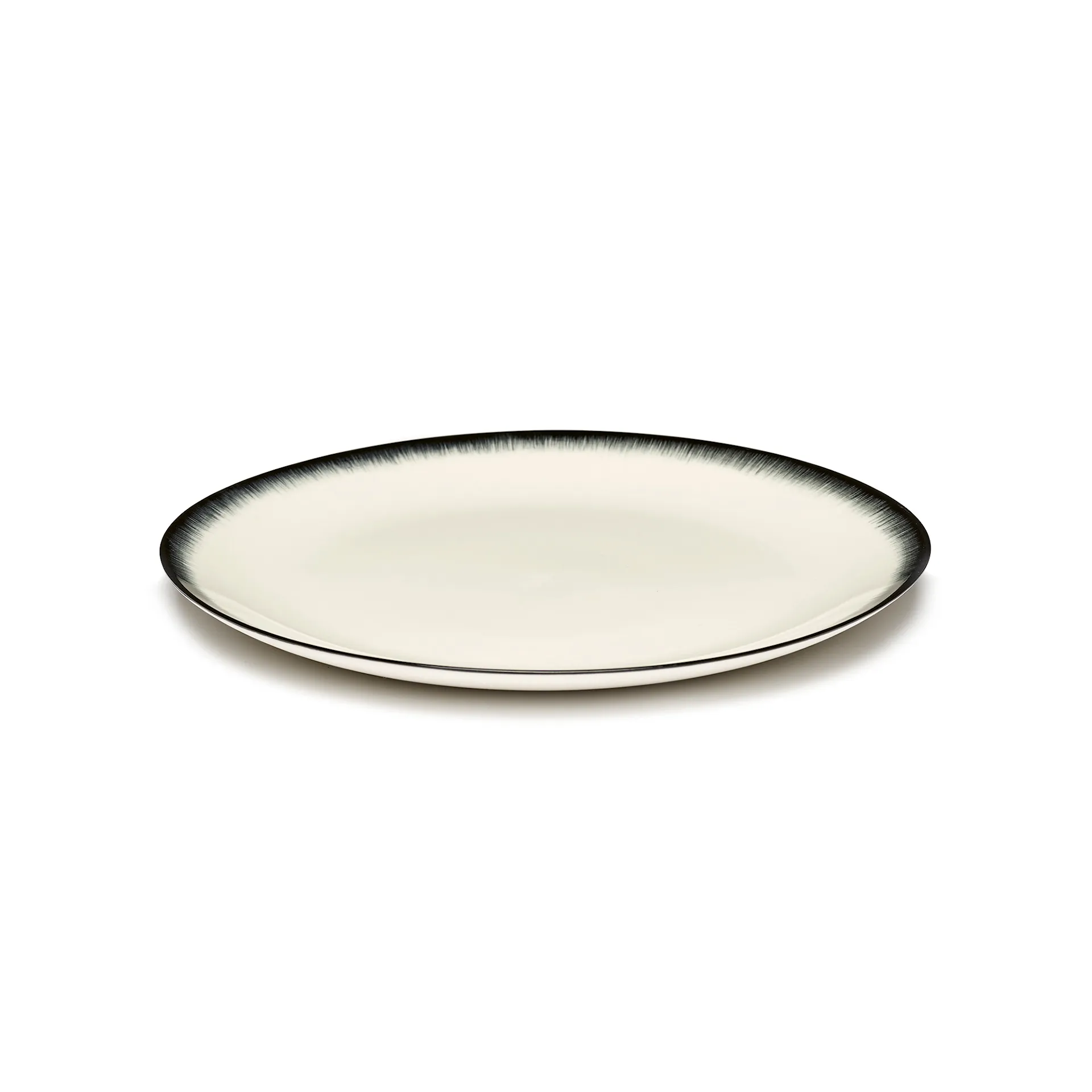 Plate Dé White/Black Var 3 - Serax - Ann Demeulemeester - NO GA