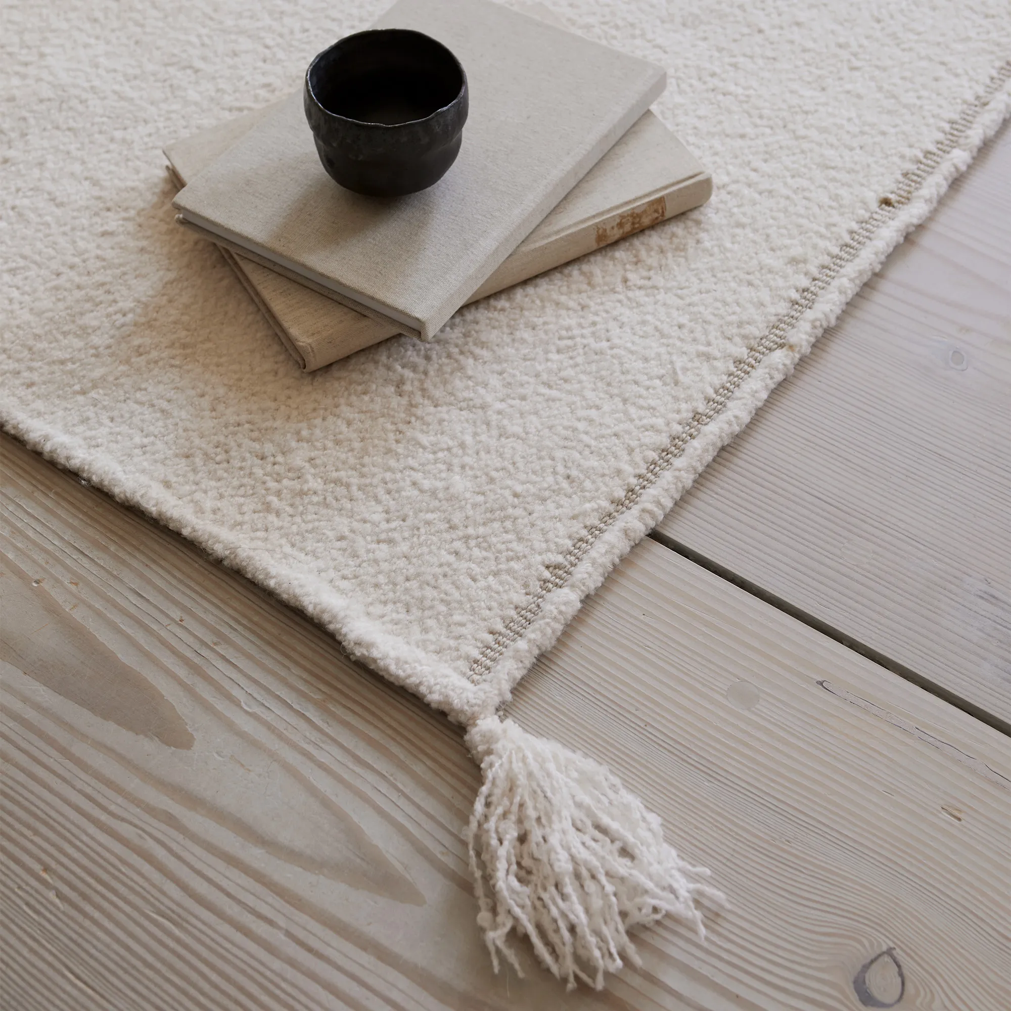Merino Natural White ullteppe - 10