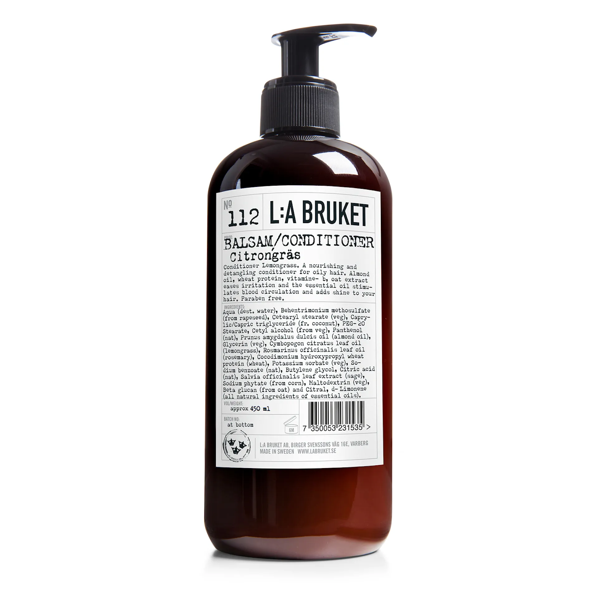 Balsam 450 ml sitrongress - L:a Bruket - NO GA