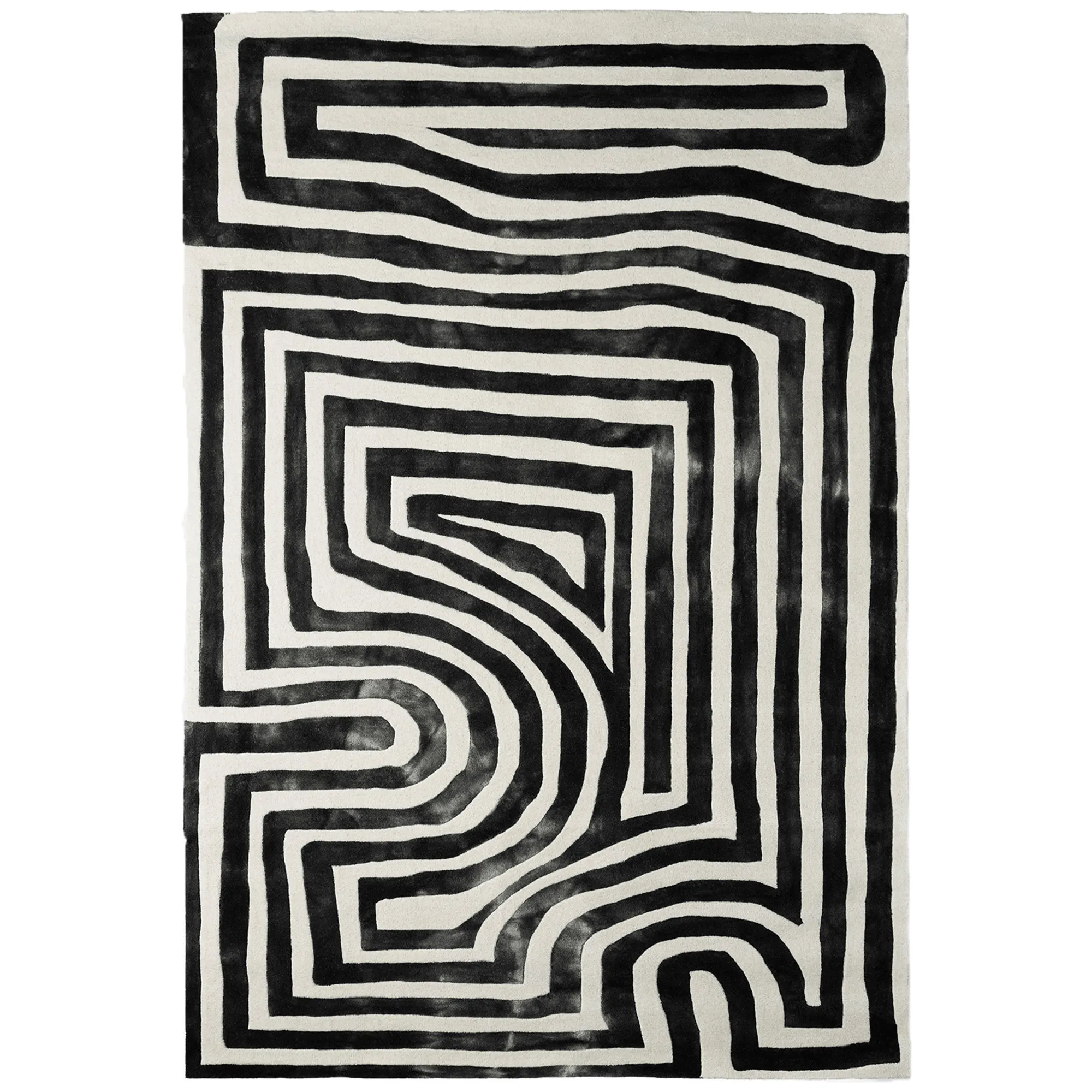 Psychedelic Labyrinth Charcoal ullteppe - 1