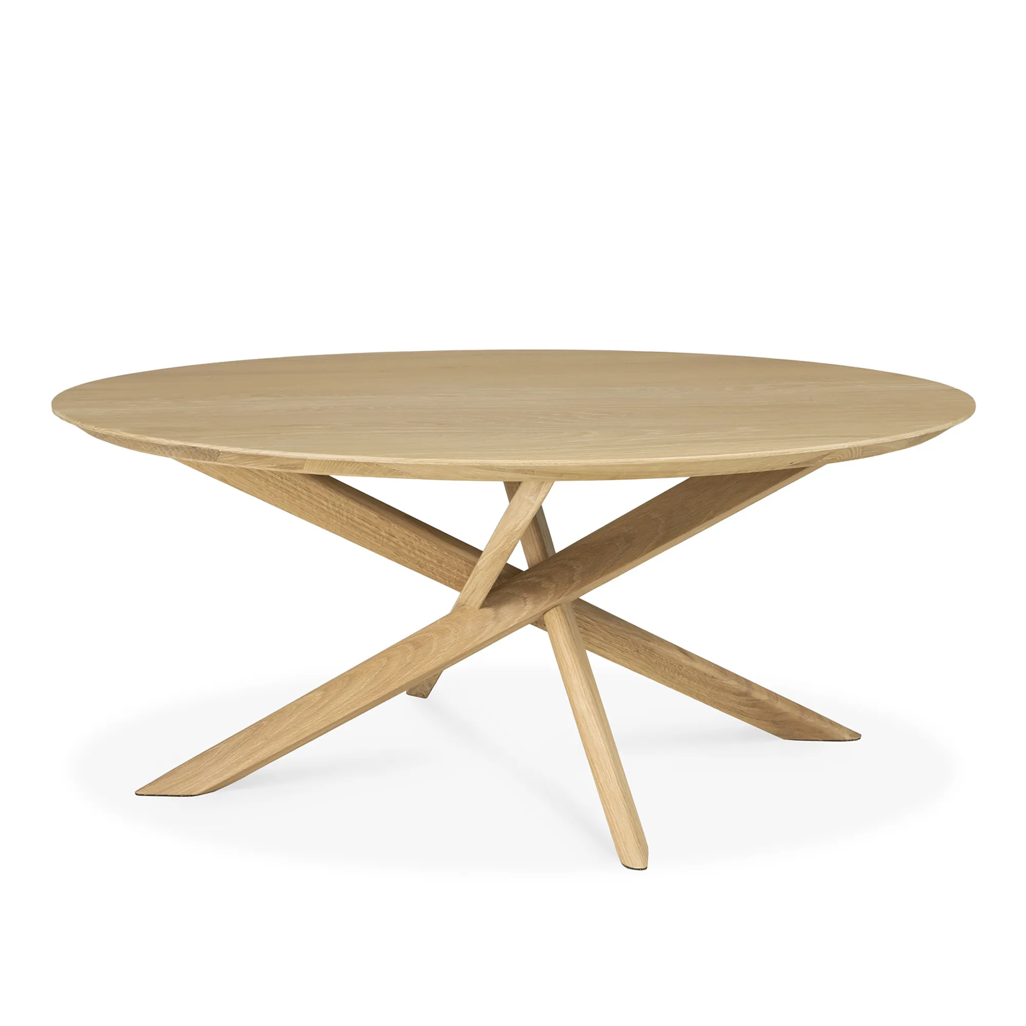 Mikado Round Coffee Table Oak - 1