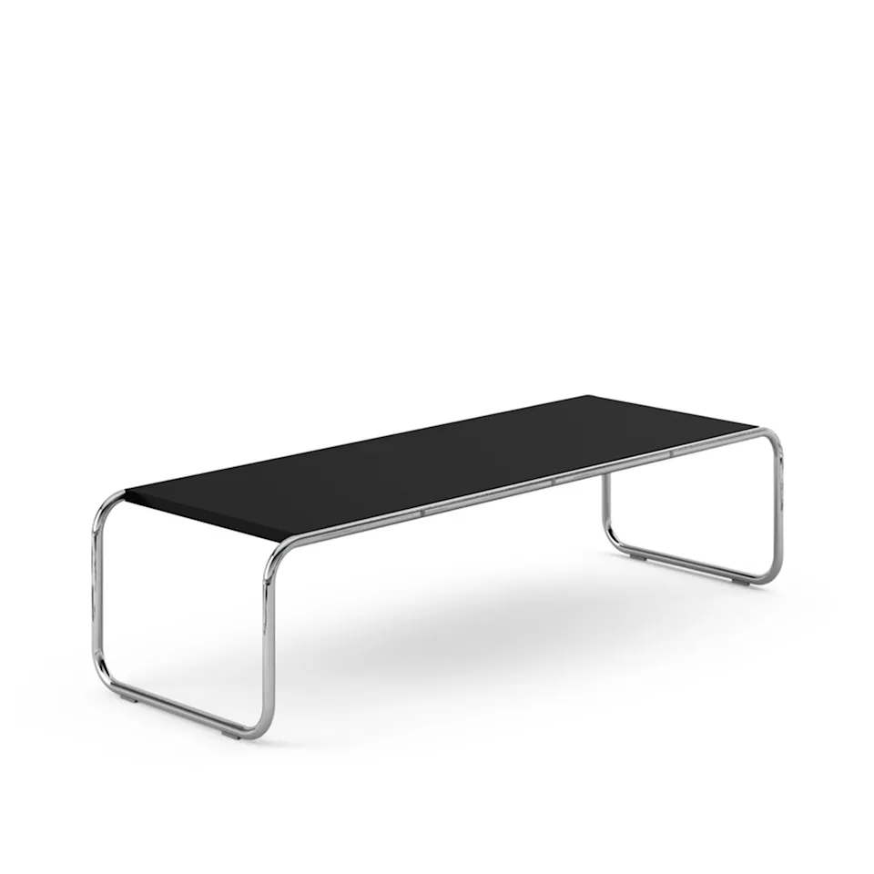 Laccio low table, Rectangular, skiva i Svart laminat