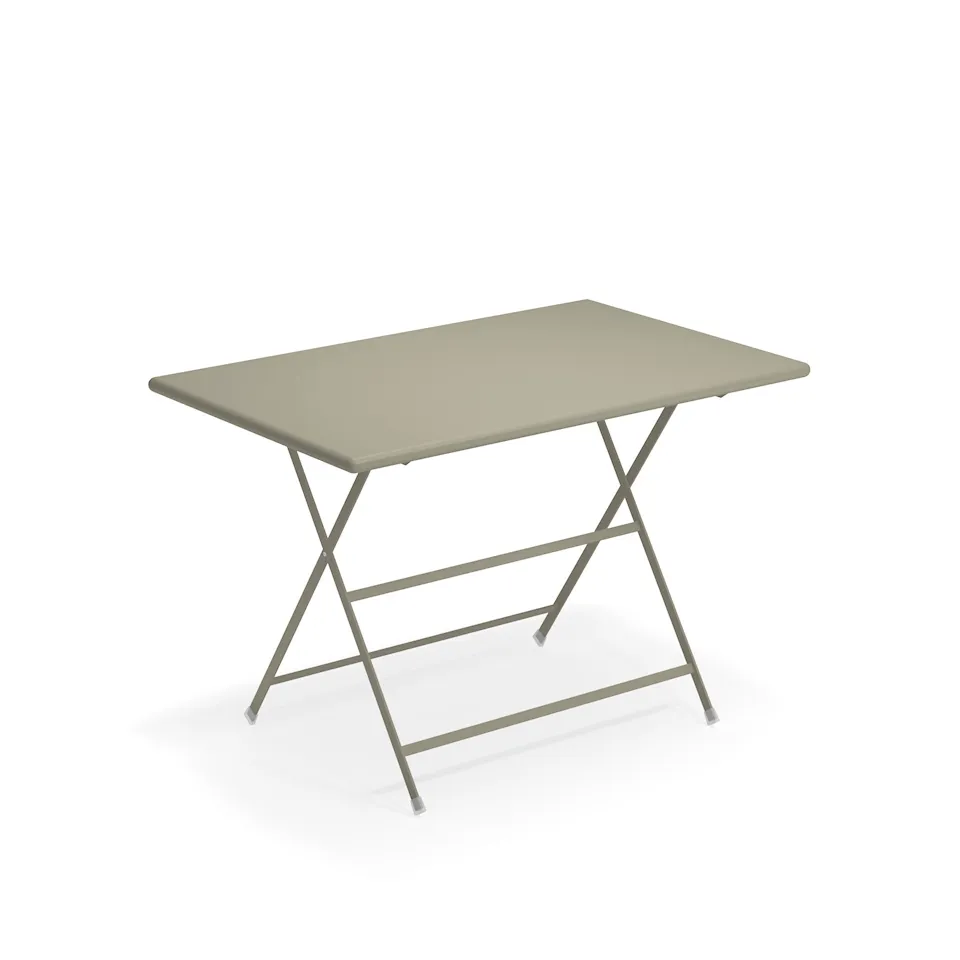 Arc en Ciel Folding Table 110 cm, Grey/Green