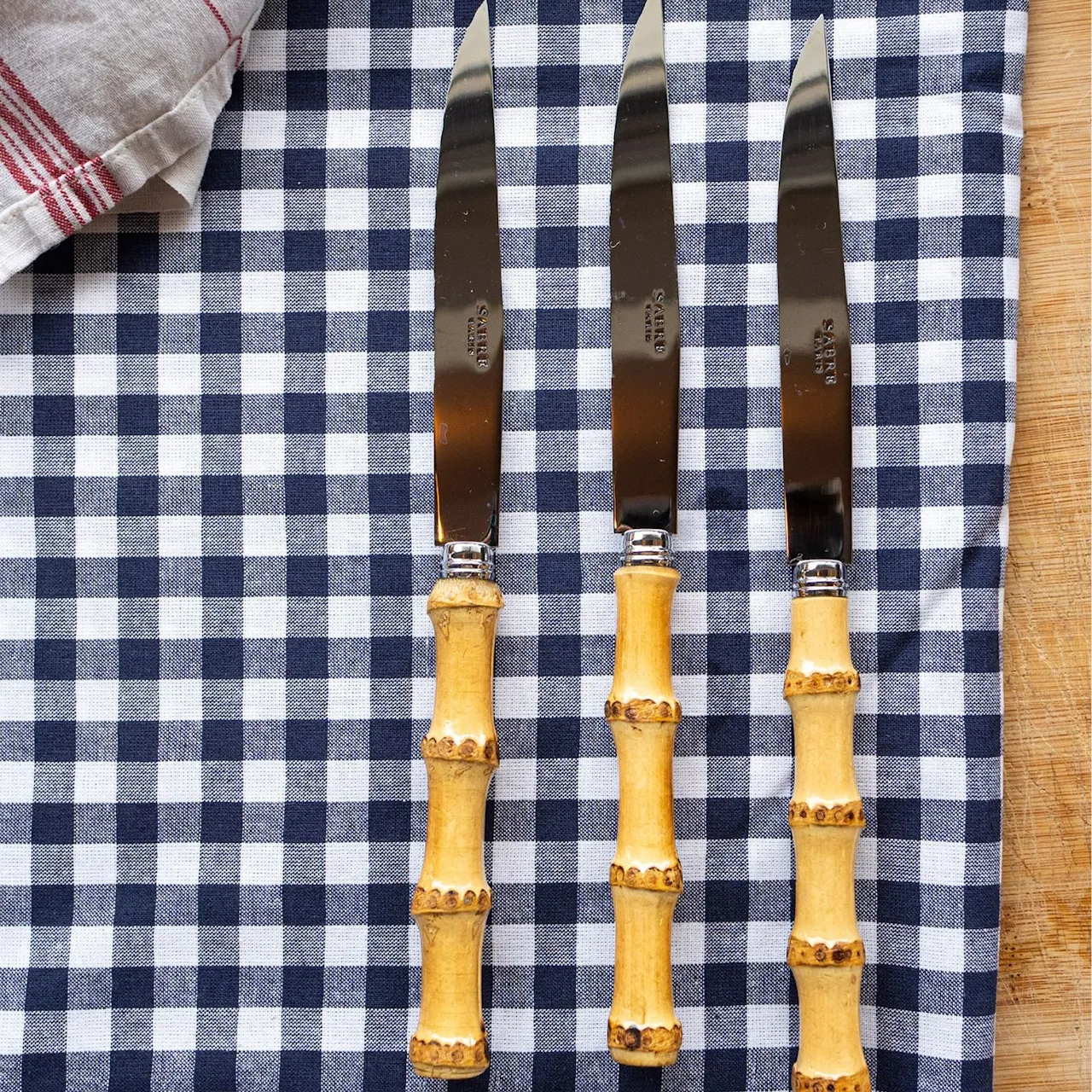 Panda Light Bamboo biffkniver 6-pakning