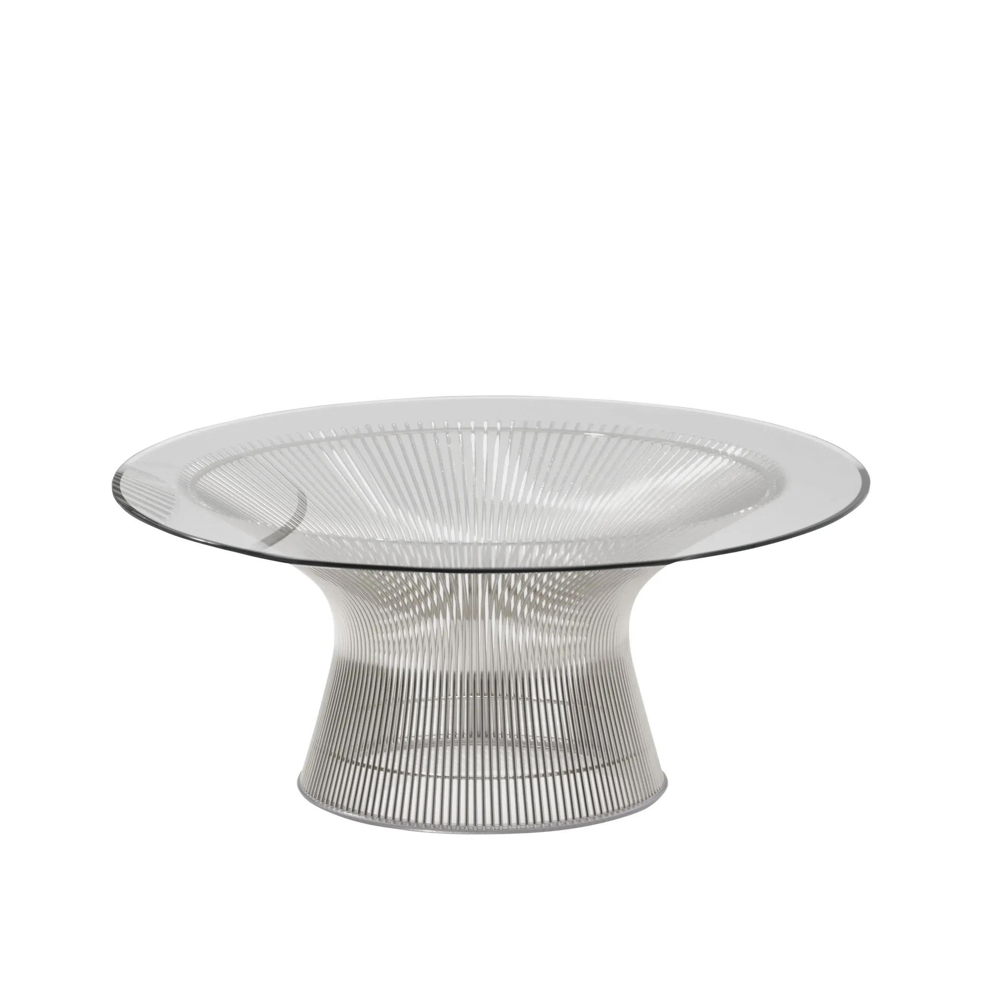 Platner salongbord Ø 92 cm Polert nikkel - 1