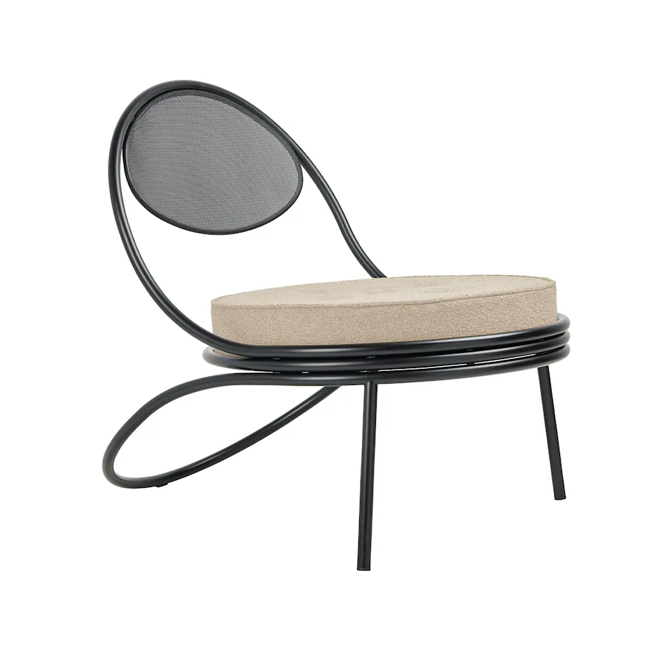 Copacabana utendørs lenestol Black Semi Matt