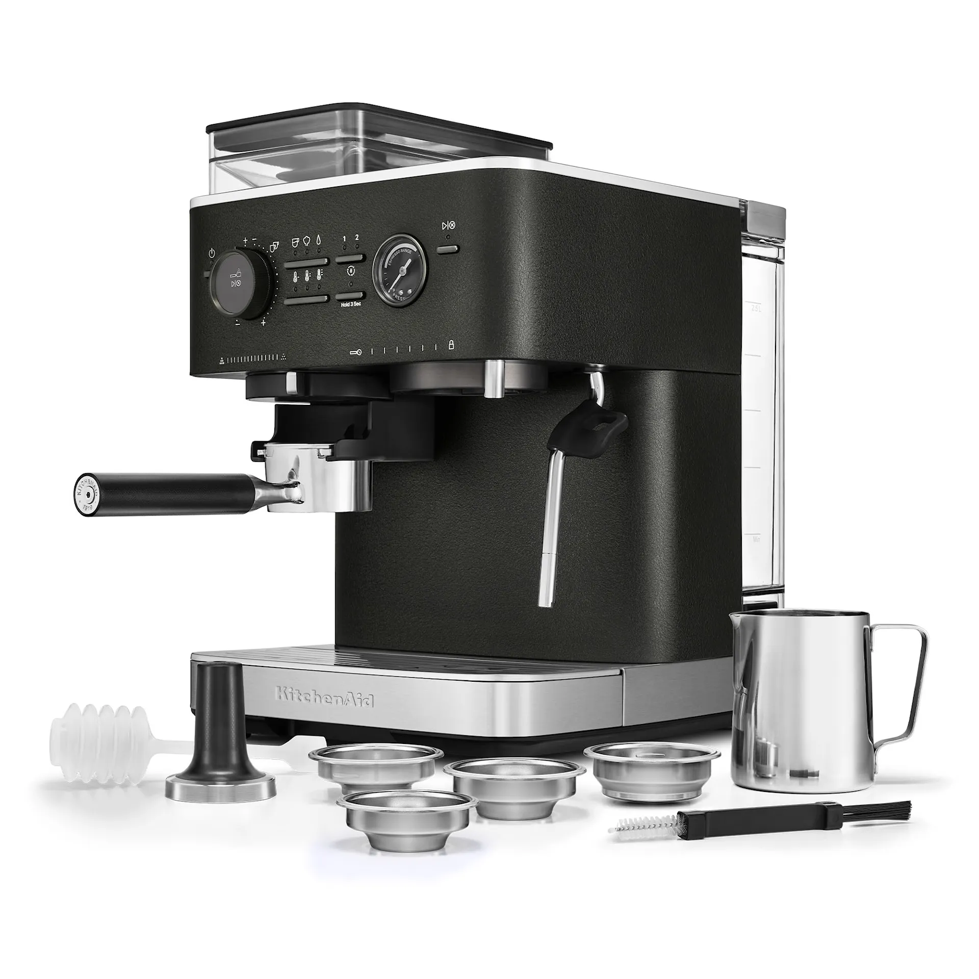 Halvautomatisk espressomaskin med kvern støpejern sort 5KES6551EBK - KitchenAid - NO GA