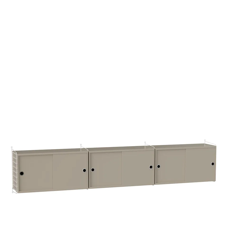 Stue hyllesystem D beige/hvit